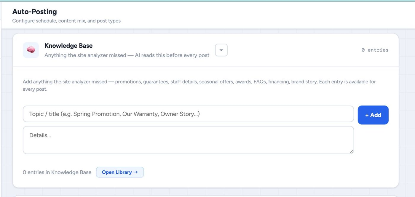 MyPost Social Knowledge Base